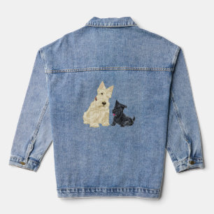 Schottischer Terrier Treffen Jeansjacke