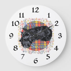Schottischer Terrier Uhr