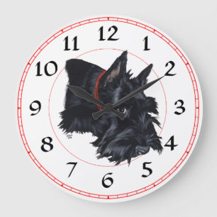 Schottischer Terrier Uhr