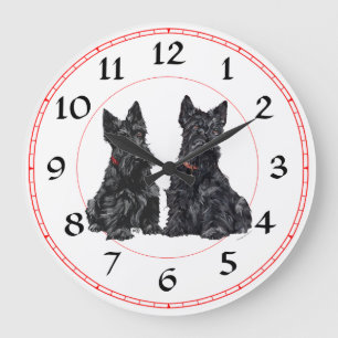 Schottischer Terrier Uhr