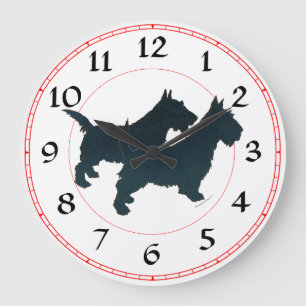 Schottischer Terrier Uhr