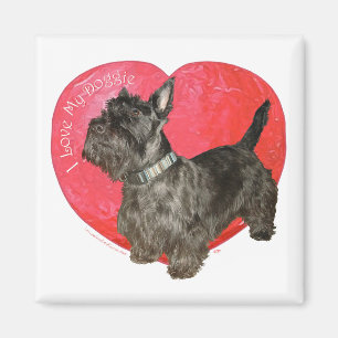 Schottischer Terrier Valentine Magnet