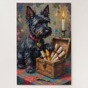 Schottischer Terrier Valentinstag Geheimliebe-Kist Puzzle