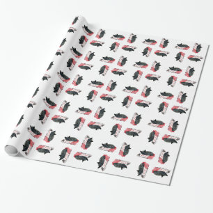Schottischer Terrier Weihnachten Geschenkpapier