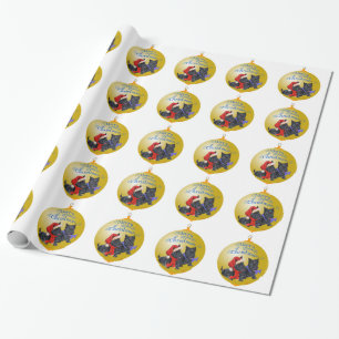 Schottischer Terrier Weihnachtsbaumschmuck Geschenkpapier