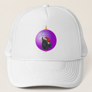 Schottischer Terrier Weihnachtsbaumschmuck Truckerkappe