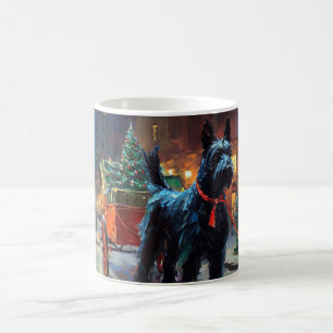 Schottischer Terrier Weihnachtsfestzeit Kaffeetasse