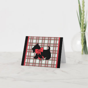 Schottischer Terrier Weihnachtskarte Feiertagskarte