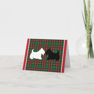 Schottischer Terrier Weihnachtskarte Feiertagskarte