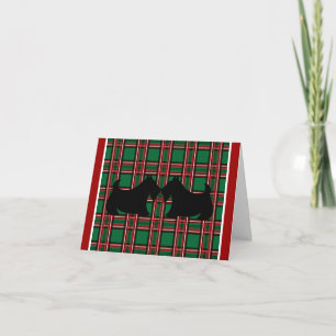 Schottischer Terrier Weihnachtskarte Feiertagskarte