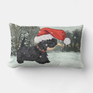 Schottischer Terrier Weihnachtspolster Lendenkissen