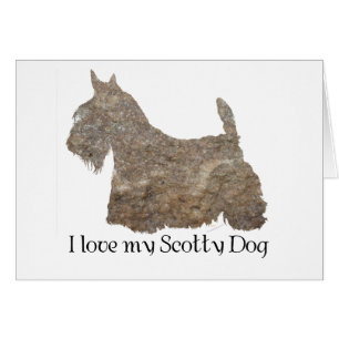 Schottischer Terrier Weizen Silhouette