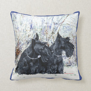 Schottischer Terrier Winterkissen Kissen