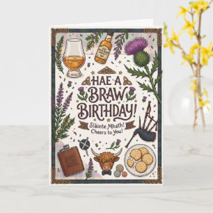Schottischer toller Geburtstag Karte