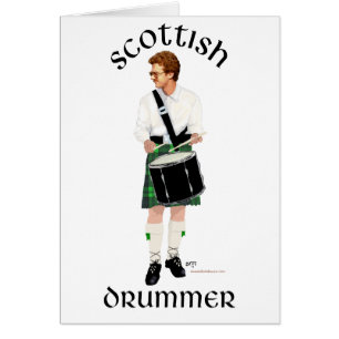 Schottischer Trommler - Grüner Kilt