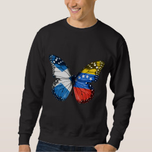 Schottischer venezolanischer Flag Butterfly Sweatshirt