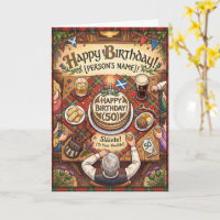 Schottischer Whisky Geburtstag