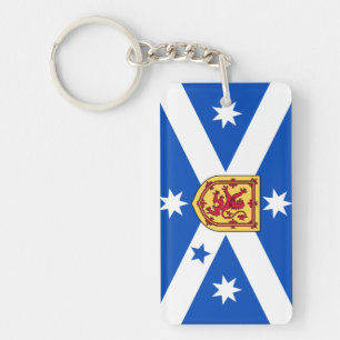 Schottisches Australisch (Heritage flagge) Schlüsselanhänger