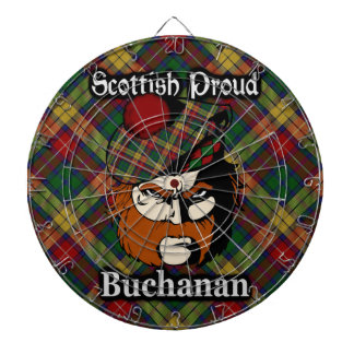 Schottisches Clan Buchanan Tartan Dartboard Dartscheibe