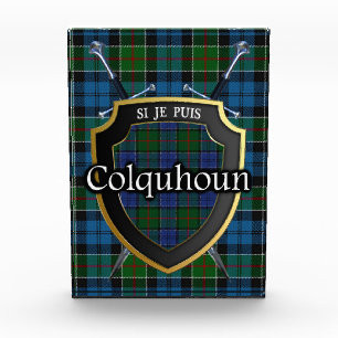 Schottisches Clan Colquhoun-Tartan Fotoblock