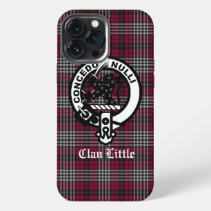 Schottisches Clan Little-Wappen und Tartan individ iPhone 13 Pro Max Hülle