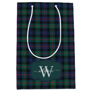 Schottisches Clan-Murray-von-Atholl-Tartan-Monogra Mittlere Geschenktüte