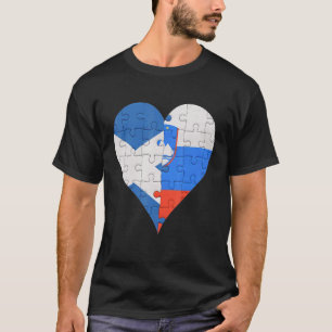 Schottisches Flag-Herz T-Shirt