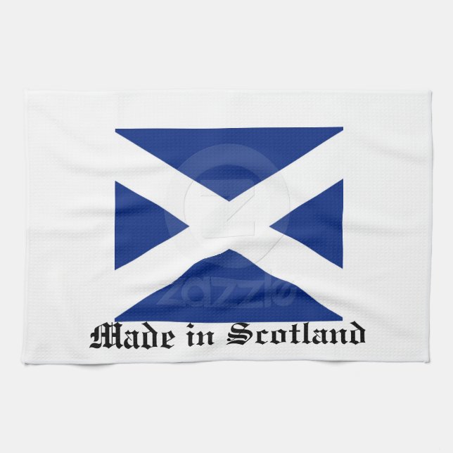 Schottisches Flagge T-Tuch Geschirrtuch (Horizontal)