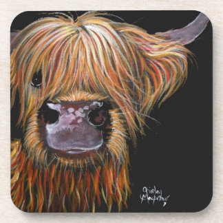 Schottisches Highland Cow 'Henry' Untersetzer Set