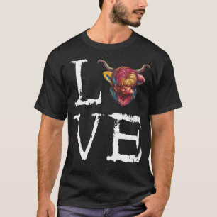 Schottisches Highland-Rind Gruselige Liebesrinder T-Shirt