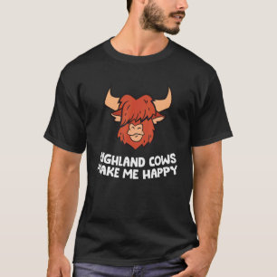 Schottisches Highland-Rind Highland-Kühe machen m T-Shirt
