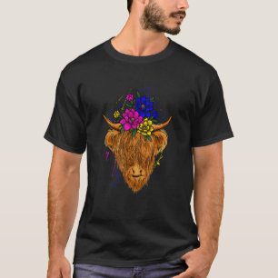 Schottisches Highland-Rind Rindfleisch Kühe Flüste T-Shirt