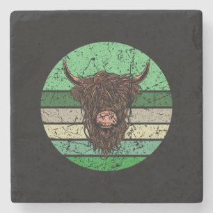 Schottisches Highland-Rind Steinuntersetzer