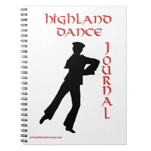 Schottisches Highland-Tanz-Journal Notizblock