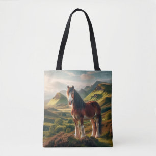 Schottisches Hochland Clydesdale Pferd