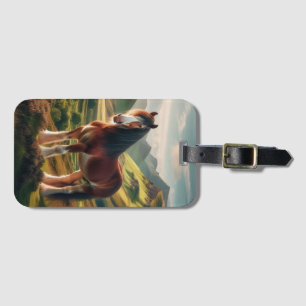 Schottisches Hochland Clydesdale-Pferd Gepäckanhänger