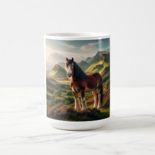 Schottisches Hochland Clydesdale Pferd Kaffeetasse