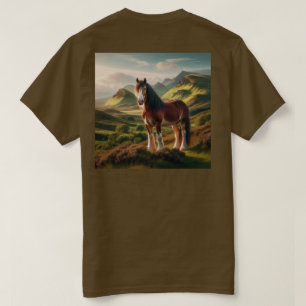Schottisches Hochland Clydesdale Pferd T-Shirt