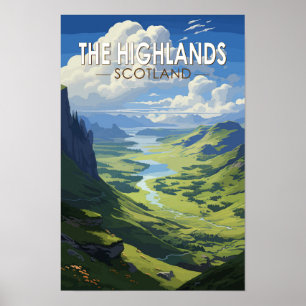 Schottisches Hochland Schottland Reise Kunst Vinta Poster