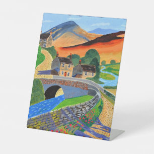 Schottisches Hochland-Stand Sockelschild