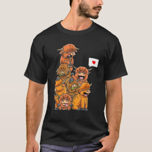 Schottisches Hochlandrind Kuh T-Shirt