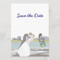 Schottisches Hochzeitthema Save the Date
