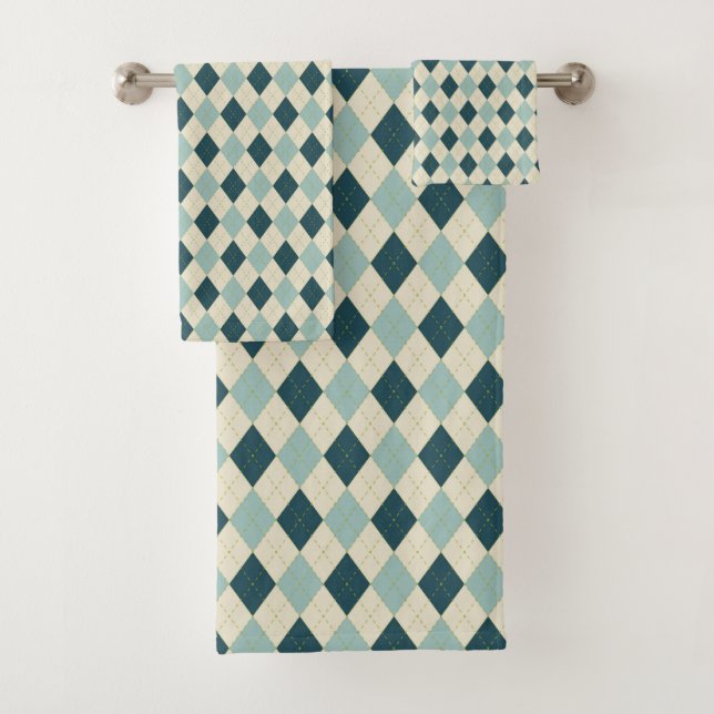 Schottisches Kariertes Badetuch-Set Badhandtuch Set (Insitu)