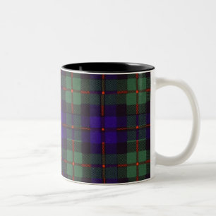 Schottisches kariertes Murray-Clan Tartan Zweifarbige Tasse