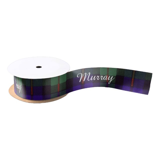 Schottisches kariertes Murraytartan Satinband (Spule)