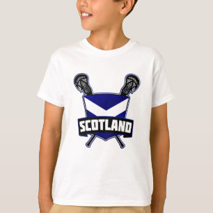 Schottisches Lacrosse-Logo-T-Shirt T-Shirt