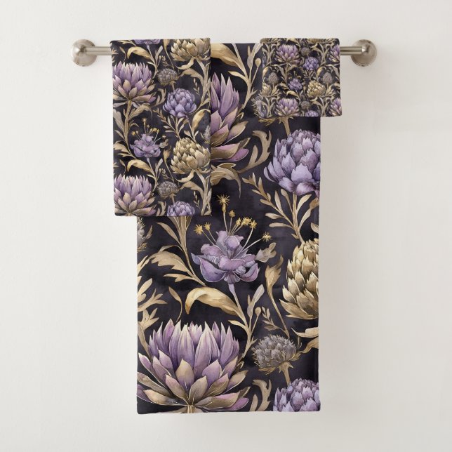 Schottisches Lila Badhandtuch Set (Insitu)