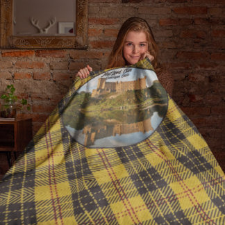 Schottisches MacLeod Clans Schloss Sherpa Blanket Sherpadecke
