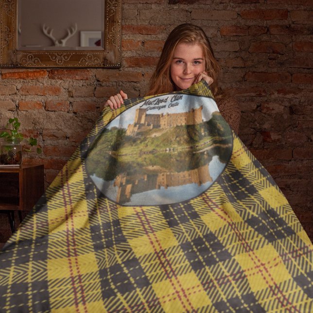Schottisches MacLeod Clans Schloss Sherpa Blanket Sherpadecke (Von Creator hochgeladen)