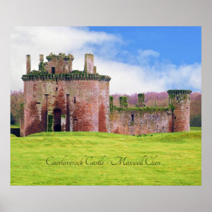 Schottisches Maxwell Clans Caerlaverock Castle Pos Poster